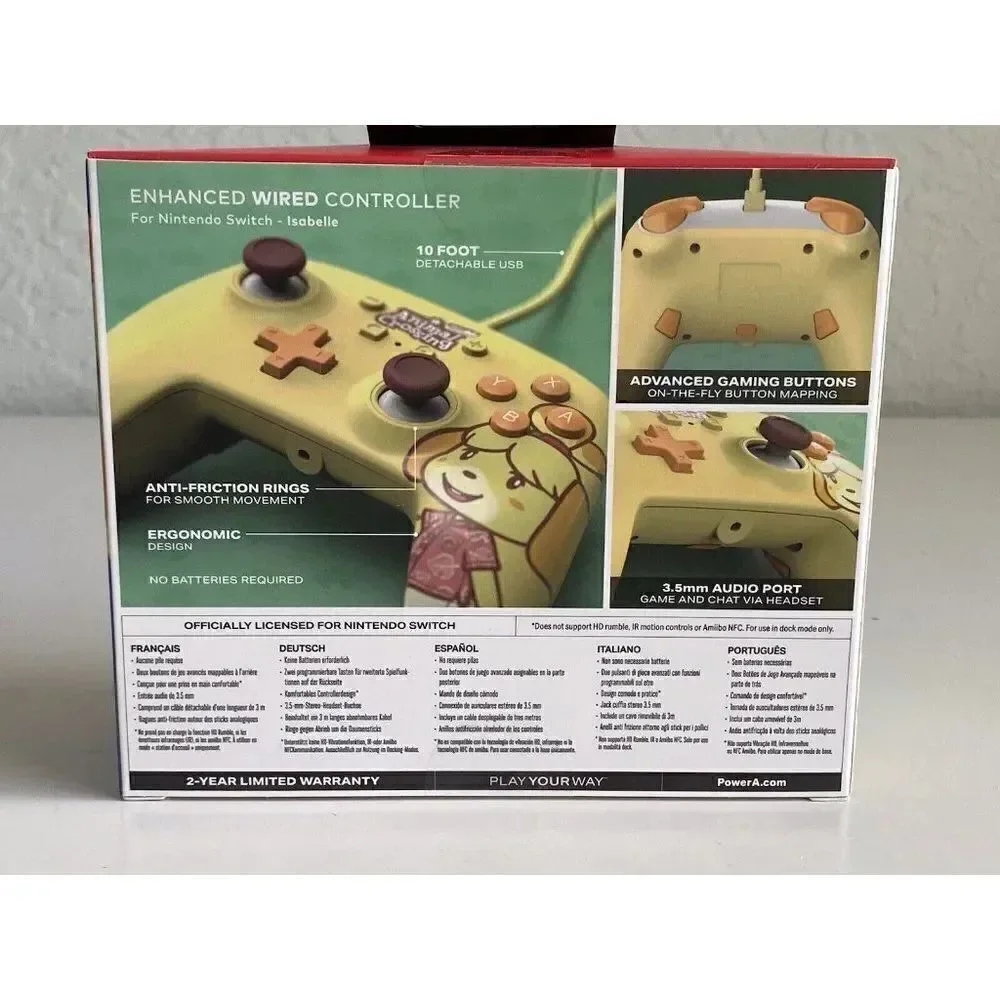 Power‎ A Enhanced Wired Controller Nintendo Switch Animal Crossing Isabelle NEW